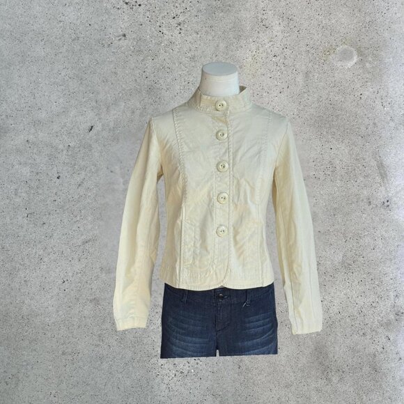 Vintage cream button-up jacket - Picture 1 of 8
